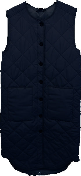 MAPP Navy Quilted lang vest (7016114487465)